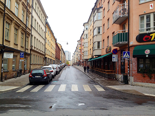 Repslagargatan från S:t Paulsgatan. Klicka för större bild. Foto: Jens Johansson.