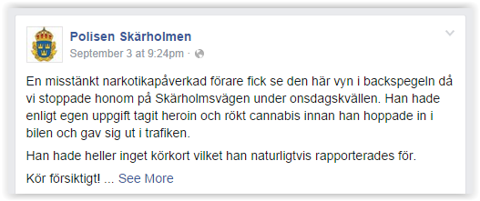 Polisen Skärholmen Facebook